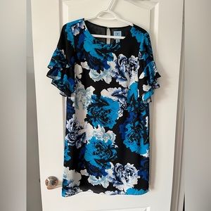 Black and Blue dressy shirt dress